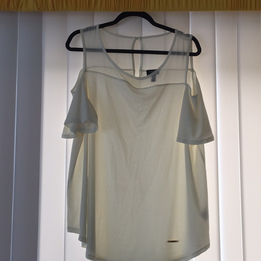 Elegant cold shoulder top